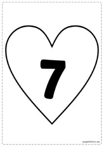 7-numero-siete-imprimir-corazon-negro