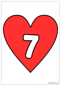 7-numero-siete-imprimir-corazon-rojo