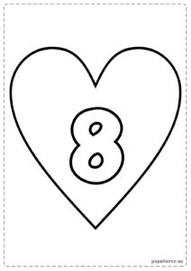 8-numero-ocho-imprimir-corazon