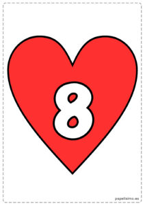 8-numero-ocho-imprimir-corazon-rojo