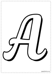 A-letra-imprimir-mayuscula-cursiva-caligrafica