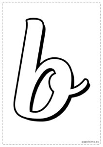 B-letra-imprimir-minuscula-cursiva-caligrafica