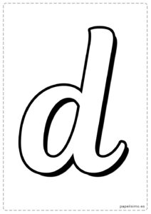 D-letra-imprimir-minuscula-cursiva-caligrafica