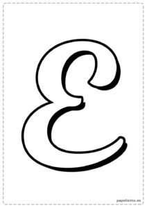 E-letra-imprimir-mayuscula-cursiva-caligrafica