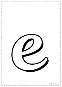 E-letra-imprimir-minuscula-cursiva-caligrafica
