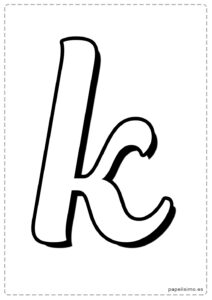 K-letra-imprimir-minuscula-cursiva-caligrafica