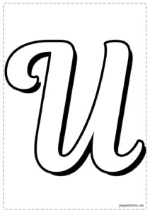 U-letra-imprimir-mayuscula-cursiva-caligrafica