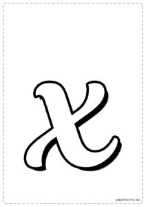 X-letra-imprimir-minuscula-cursiva-caligrafica