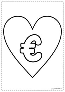 simbolo-euro-imprimir-corazon