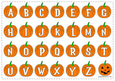 Abecedario-letras-Halloween-calabazas-para-imprimir-color