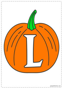 Letra-L-Abecedario-Halloween-calabaza-imprimir