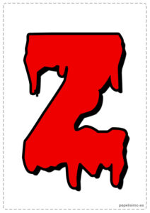 Z-Abecedario-letras-Halloween-para-imprimir-rojo-sangre